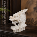 White Marble Dragon Fountain Spout