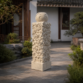 Harmonious Marble Drum Cloud Pillar